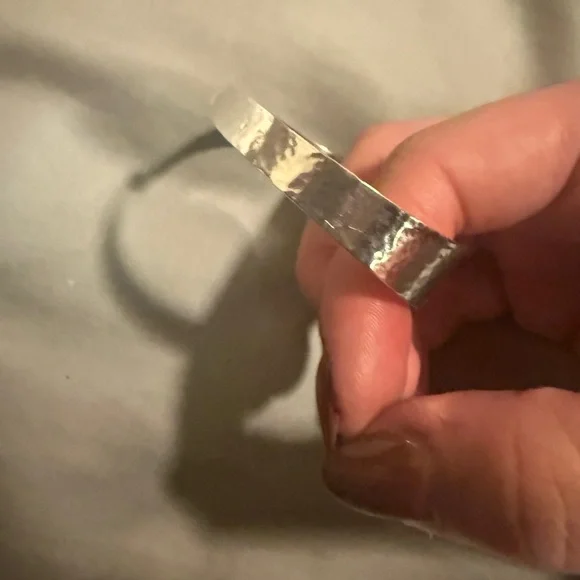 Textured James Avery Silver Bangle Bracelet - Picture 2 of 6